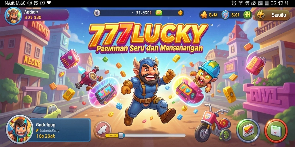 Gameplay seru <strong>777LUCKY</strong> yang penuh tantangan dalam permainan arcade.