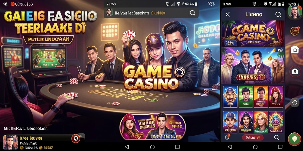 Gameplay Live Casino yang menarik dengan dealer langsung.