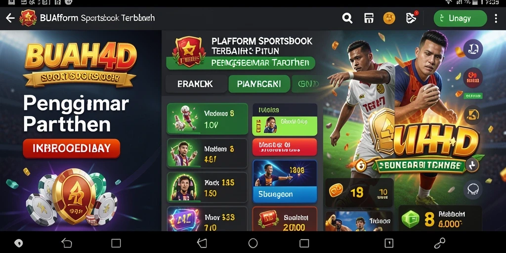 Tampilan gameplay BUAH4D saat melakukan taruhan olahraga.