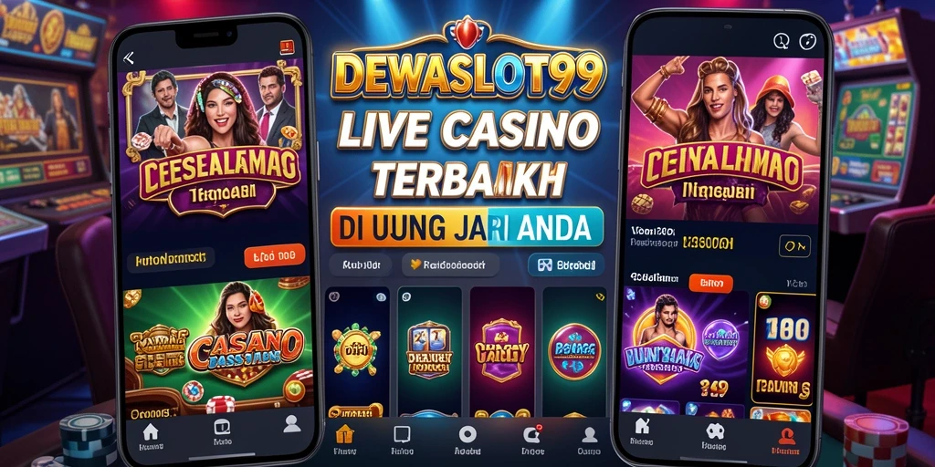 Tampilan gameplay Live Casino yang mendebarkan di DEWASLOT99.