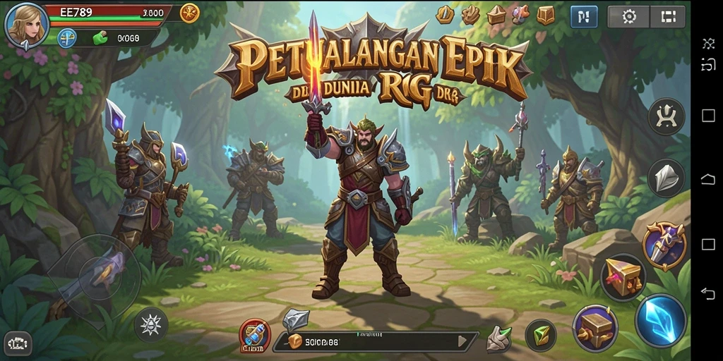 Tampilan gameplay RPG EE789 yang mendebarkan dan penuh aksi.