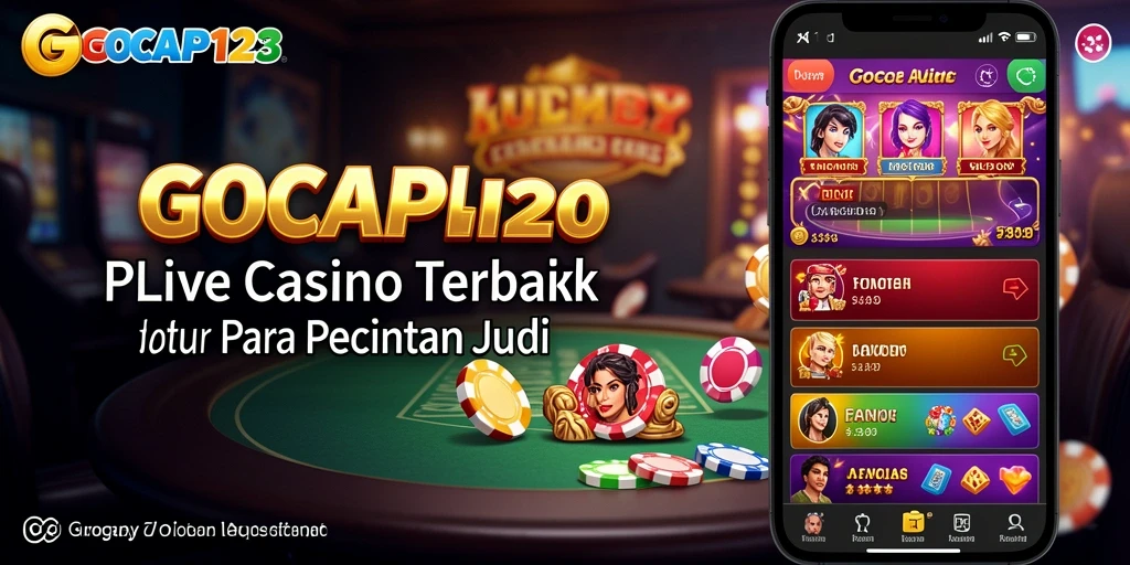 Screenshot GOCAP123 menampilkan dealer profesional dalam aksi Live Casino.
