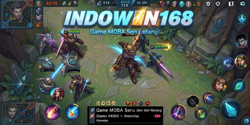 Tampilan permainan seru di INDOWIN168 dengan karakter unik dan strategi.