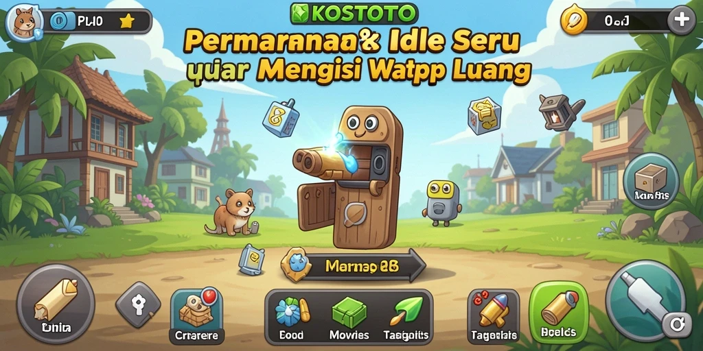 Tangkapan layar KOSTOTO menunjukkan gameplay Idle yang menarik.