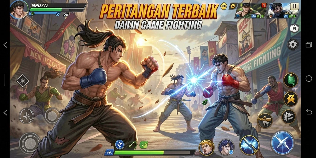 Tampilan seru dalam pertarungan antar karakter di MPO777.