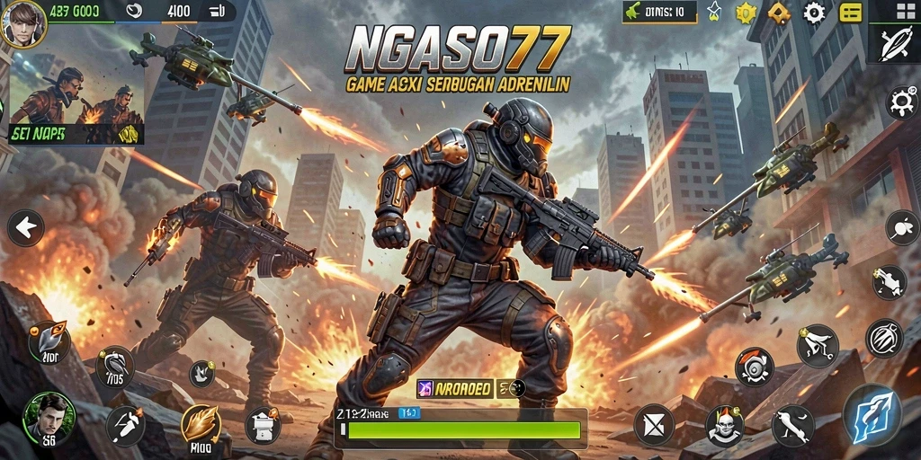 Tampilan gameplay seru NGASO77 dengan aksi mendebarkan.