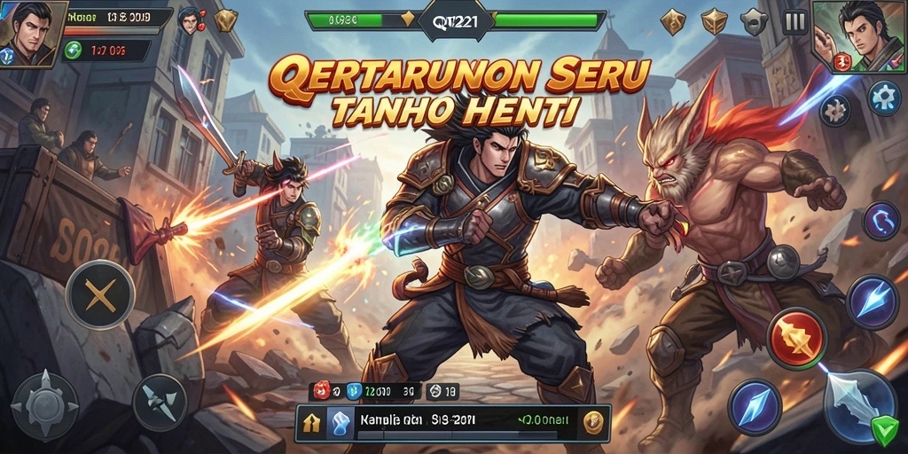 Gameplay menarik dari QQ1221 dengan karakter Fighting beraksi.