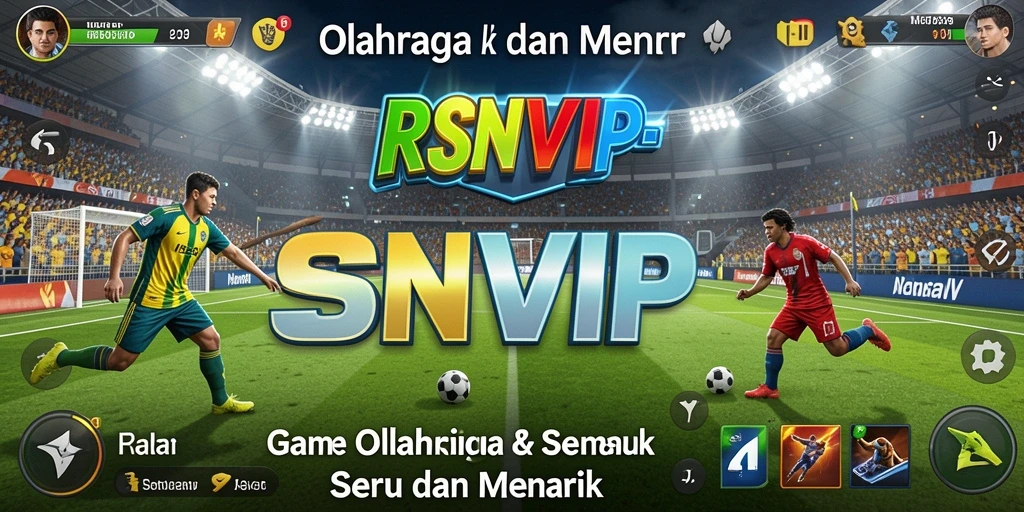 Tangkapan layar RSNVIP menampilkan aksi seru dalam pertandingan olahraga.
