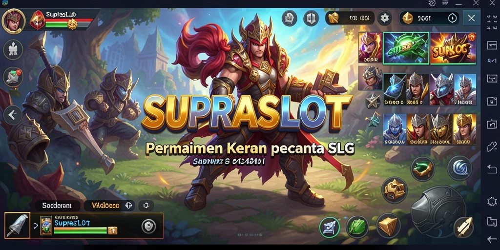 Gameplay SLG yang mendebarkan dan penuh strategi di SUPRASLOT.