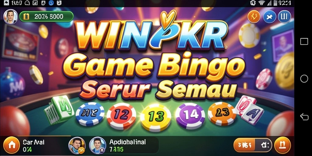 Screenshot gameplay bingo WINPKR yang menampilkan suasana seru.